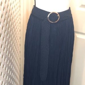 COPY - Roz & Ali/ NAVY PLEATED SKIRT SIZE: 1X